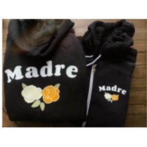 Her Little Wolves black Madre hoodie